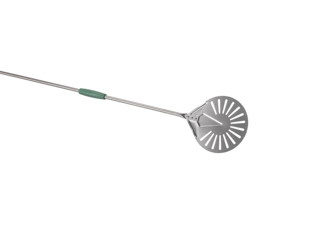 GI.METAL - Gluten Free pala pizza forata cuocere Ø cm 20x171h in acciaio  inox IG-20F - VEMO