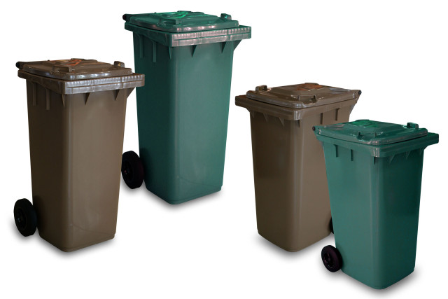Cestino Porta Rifiuti Mobil Plastic Senza Coperchio – 30x32 Cm, Grigio, Capienza 15,9 Litri, Pratico E Resistente