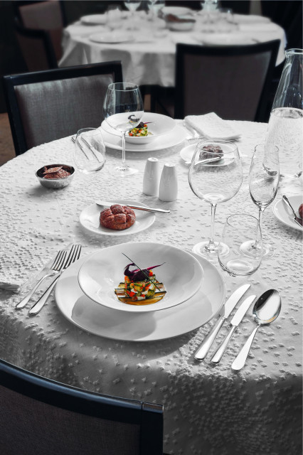 6 Piatti Piatti In Bone China Arthur Krupp - Serie Neve, Diametro 27 Cm - Foto 2