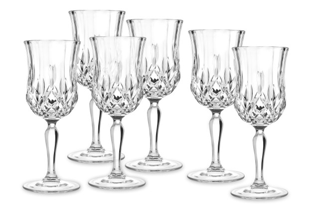 Calici Da Acqua In Cristallo RCR Aria - Confezione Da 6, Made In Italy