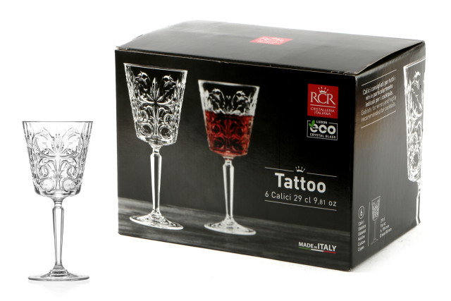 Set Bicchieri Da Cocktail RCR Cristalleria Italiana - Tattoo Set In Cristallo Ecologico Riciclabile - Foto 9