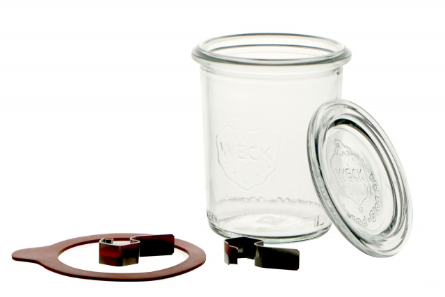 Vasetti Weck In Vetro Da 290 Ml - 6 Pezzi Con Coperchio, Gomma E Mollette, Per Conserve E Dispensa - Foto 5